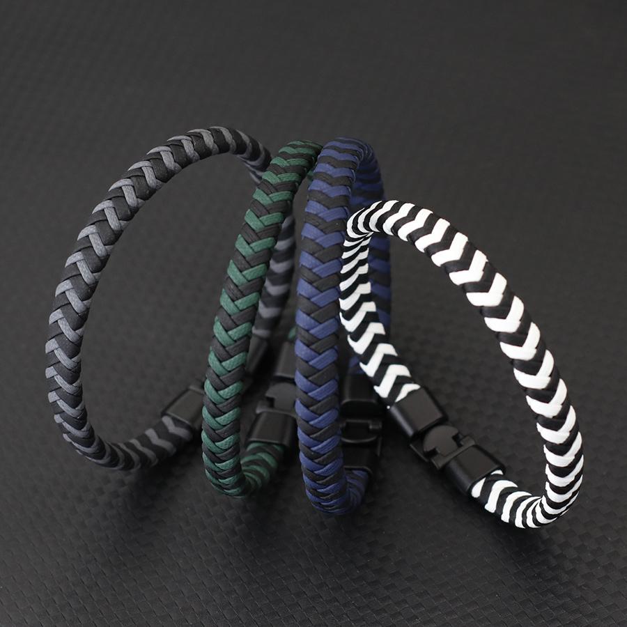 Плетеный кожаный браслет мужской простой крест полосатый искусственная кожа магнитный мужской модный браслет ручной работы ювелирный подарок Homme