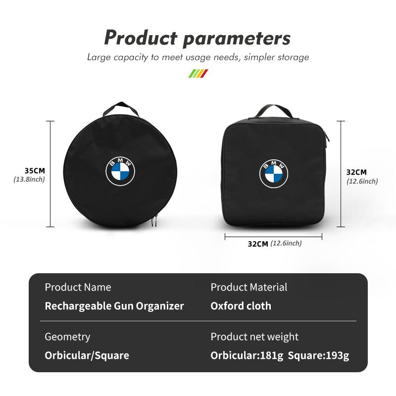Для автомобиля BMW Сумка для переноски зарядного кабеля Сумка для хранения зарядного устройства Аксессуары G30 G20 M3 M5 E91 E92 E93 E36 E70 X3 X4 X5 X1 E39 F30