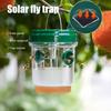 2Pcs Wasp Traps with Solar LED Light Auto ON/OFF Easy To Install Reusable Outdoor Hanging Fruit Fly Traps Insect Catchers