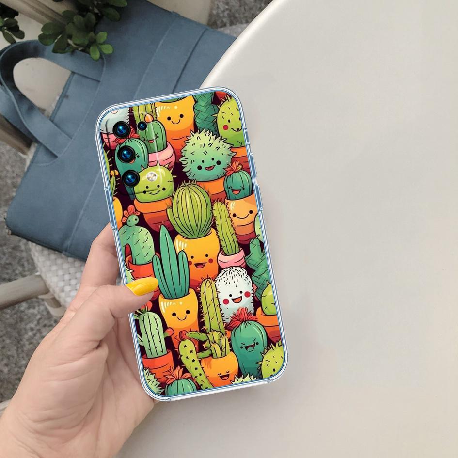 FM11 Cacti Succulent Phone Case for Motorola Moto E13 E15 E20 E22 E22I E22S E30 E32 E40 E7 E7I G Plus Power Play Stylus G22 G14