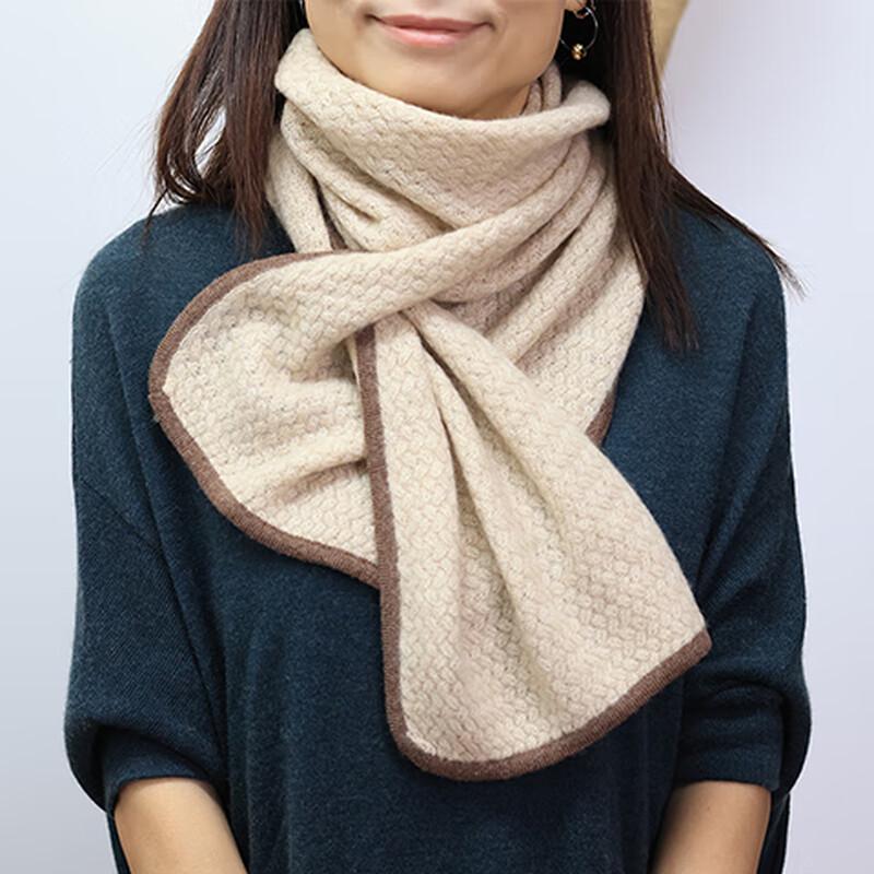 Lu Dahua Women's 100% Cashmere Plaid Fringed Shawl