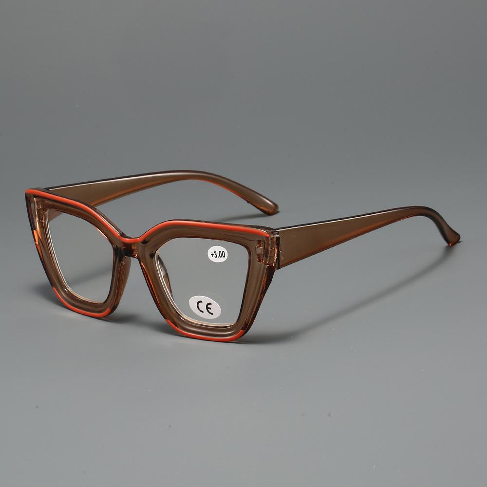 Модные очки для чтения с оправой в форме бабочки, женские стильные очки «кошачий глаз» с защитой от синего света, очки для пресбиопии, очки с большой оправой