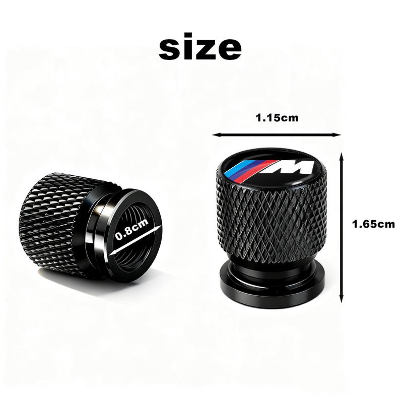 4Pcs Car Wheel Tire Valve Caps Air Stem For BMW M8 M7 M6 M5 M4 M3 M2 M1 F30 F10 F15 E30 E46 E90 E60 3 Series 5 Series 7 Series