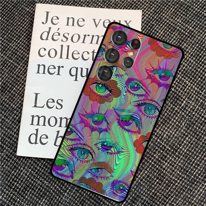 Чехол-иллюстрация 'Глаз' для Samsung Galaxy S24 S25 Ultra S20 S21 S22 S23 Ultra S9 S10 Plus S25 FE Задняя крышка