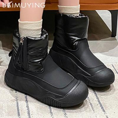Ботильоны женские на платформе, модная обувь на плоской подошве, женская, трендовая, зимняя, дизайнерская, для ходьбы, удобная, спортивная, повседневная, Botas Mujer, кроссовки