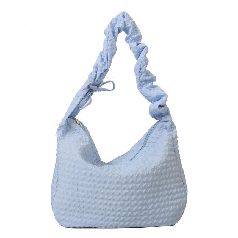 Stylish Cloud Puff Floral Tote Bag For Girls Street Fashion Canvas Shoulder Bag 2023