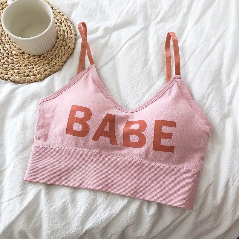 U-образный короткий топ с красивой спиной для девочек, внутренний и внешний спортивный короткий топ с буквенным принтом