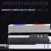 New PC Memory Cooling Radiator 4Pin PWM/5V 3Pin ARGB 600 -3600RPM RAM Memory Module Cooling Radiator for DDR4 DDR5 RAM Cooling