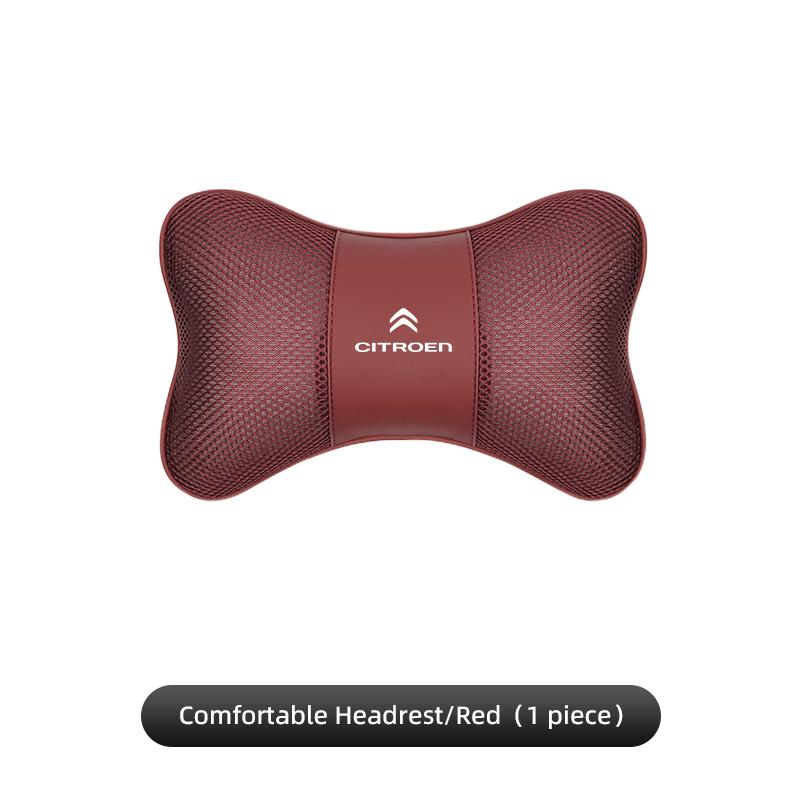 Ice Silk Breathable Car Seat Headrest Neck Pillow For Citroen C3 C5 C5X C4 e-C4 X e-C3 C-Elysee Berlingo C1 C-Crosser C6 C2