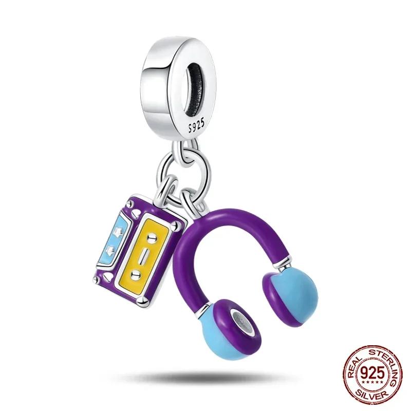 Медный геймпад контроллер играть игры консоль шармы подходят оригинальные бусины браслет для женщин ювелирные изделия подарок для изготовления