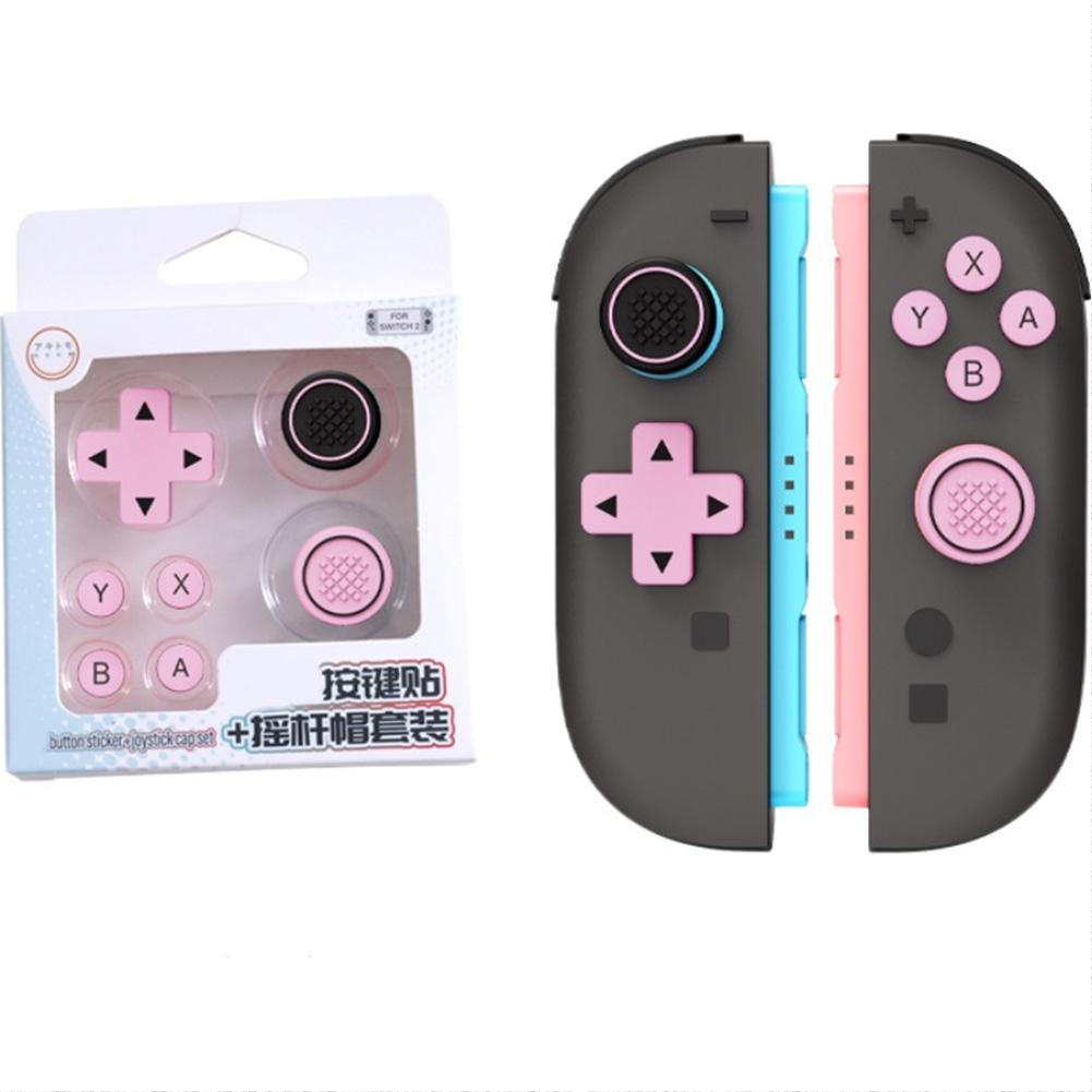Silicone Key Sticker Skin Thumb Grip Caps For Switch 2 D-pad Button Protective Stickers For NS2 Soft Joystick Covers Accessory