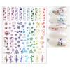 Nail Sticker Christmas Patterns 3D Effects DIY Snowflakes Christmas Nail Art Foils