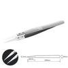 Stainless Steel Ceramic Tipped Tweezers Fine Pointed Tip Ceramic Heat Resistant Tweezer Tips Heat Pointed Resistant
