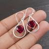 Pink Rubellite Gemstone Earrings, 925 Solid Sterling Silver Jewelry, Handmade Beautiful Rubellite Silver Earrings For Gift