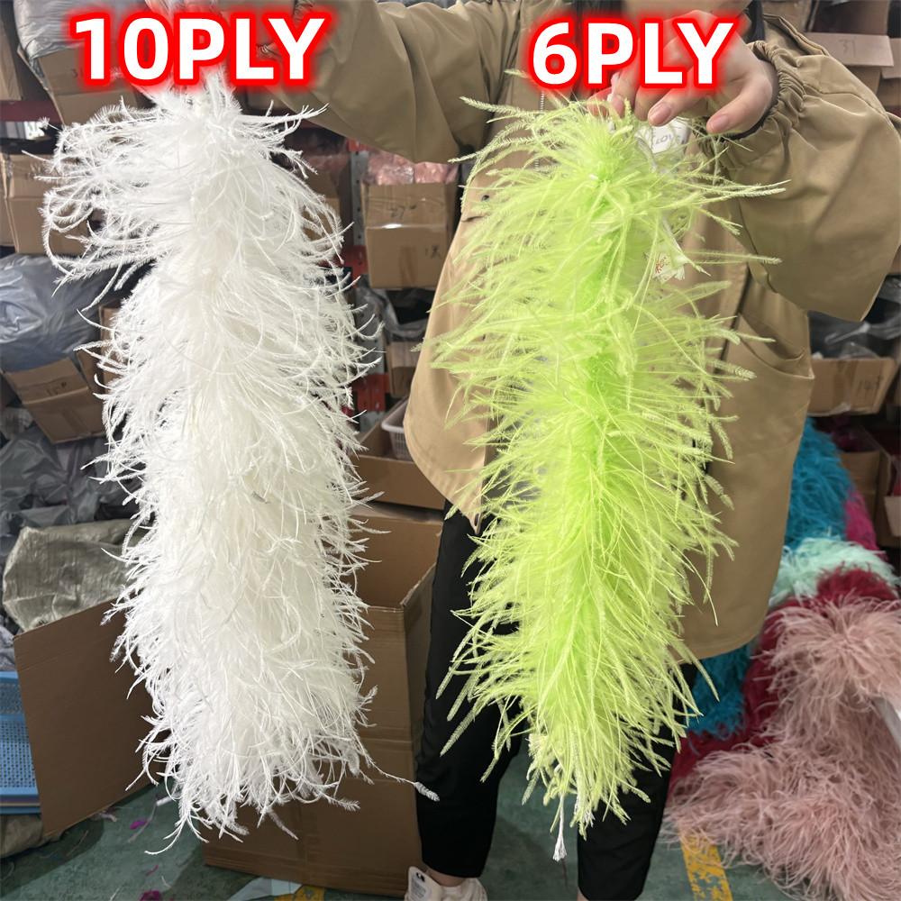 DIY 0,5 метра Толстая боа из страусиных перьев 2-20 слоев Лента Шитье Платье Шарф Шаль DIY Карнавал Свадебная вечеринка Одежда Декор юбки-перья