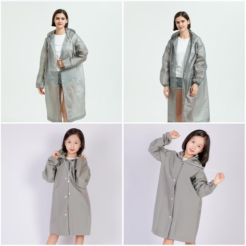 Детский уличный модный плащ для путешествий для взрослых, толстый прозрачный плащ из ЭВК