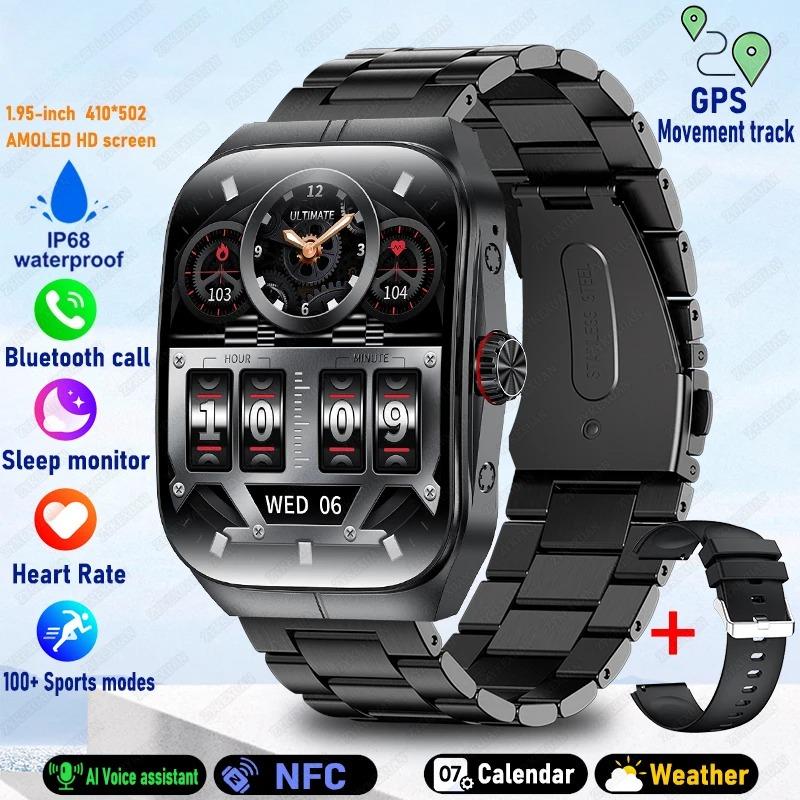 Новый HD экран ДляWatch 4 Pro Спортивные Умные Часы Мужские GPS Трек Водонепроницаемые Bluetooth Звонки NFC Умные Часы