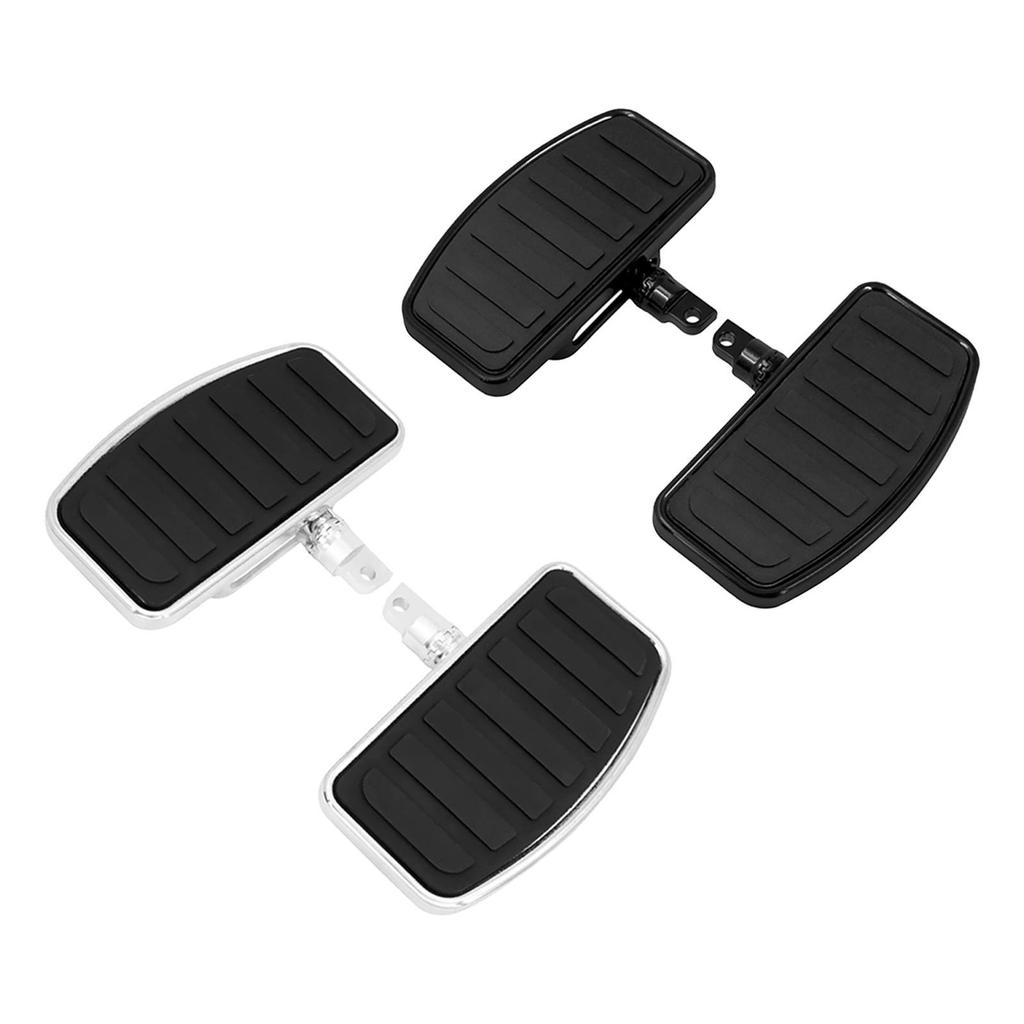 Motorcycle Footpeg Enhanced Rubber Steel Footrest Pedal Sturdy Fitting Accessory for Honda Suzuki