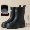 Rain Shoes Women's Platform Fashion Korean Version Short Tube Big Head Boots Four Seasons Outdoor Internet Celebrities Can Wear Non-slip Waterproof R