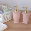 Stained Carved Empty Pump Refillable Bathroom Shampoo Shower Gel Bottles Dispenser Liquid Soap Dispenser Bath Gel Press