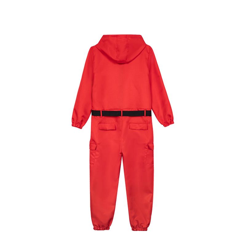 Детский Хэллоуин Косплей Игра Красный Костюм Детская Вечеринка Ролевая Игра Наряд для Переодевания Рабочая Одежда Комбинезоны