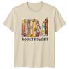 Книговерт Цветочные Книги Футболка, Подарок для Книголюба, Футболка для Чтения
