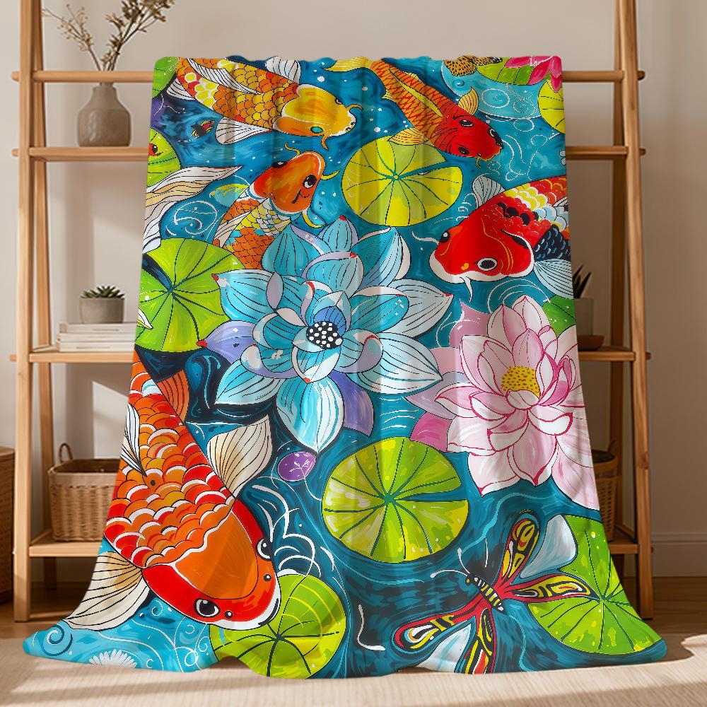 Modern fashion retro opulent flowers luxury Flannel soft warm plush blanket sofa living room hogar bed gift home Car portable