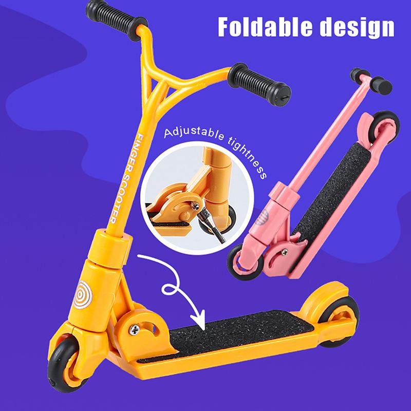Детский кик-скутер, фингер-BMX, складной Т-образный фингер-скутер с тормозом, развивающие игрушки, фингер-скейтборды, забавные движения кончиками пальцев