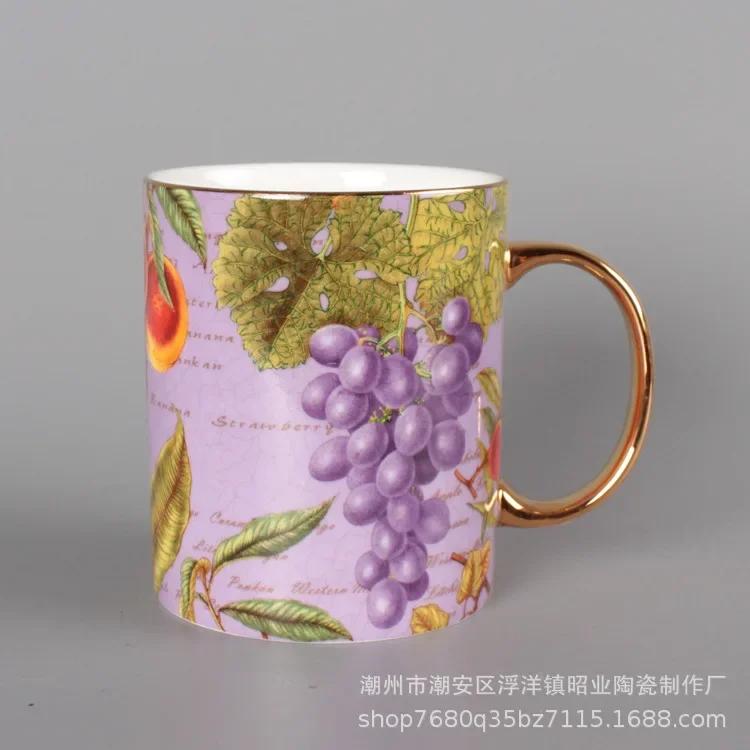 Кружка из костяного фарфора Креативная цветная чашка Чашка для послеобеденного чая Чашка для воды Кофейные чашки Керамическая чашка Чашки для молока Практичная кружка