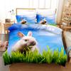 3D The Rabbit Постельное белье Пододеяльник Комплект с наволочкой Твин Полный Queen King Постельное белье Постельное белье