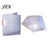Light Purple File Bag 11 Hole Expandable Binder Folders for 2/3/4 Ring Document Pouch, Plastic Envelopes Pink Folder Pocket with Snap Button & Label,
