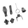 7PCS Black Drain Snake Drill Attachment for Professional Drain Cleaning and Pipeline Maintenance