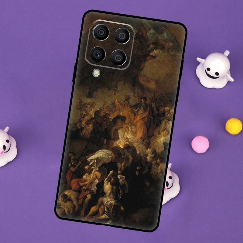 Чехол-обложка с картиной эпохи Возрождения для Samsung Galaxy M11 M51 M31 M33 M13 M23 M53 M15 M55 M14 M34 M54 M20 M32 M52