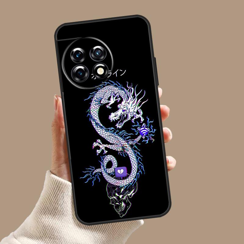 Древний японский чехол с драконом для OnePlus Nord 5 CE 3 4 Lite N20 N30 OnePlus 15 13 12 11 10T 13T 13R 8 9 10 Pro
