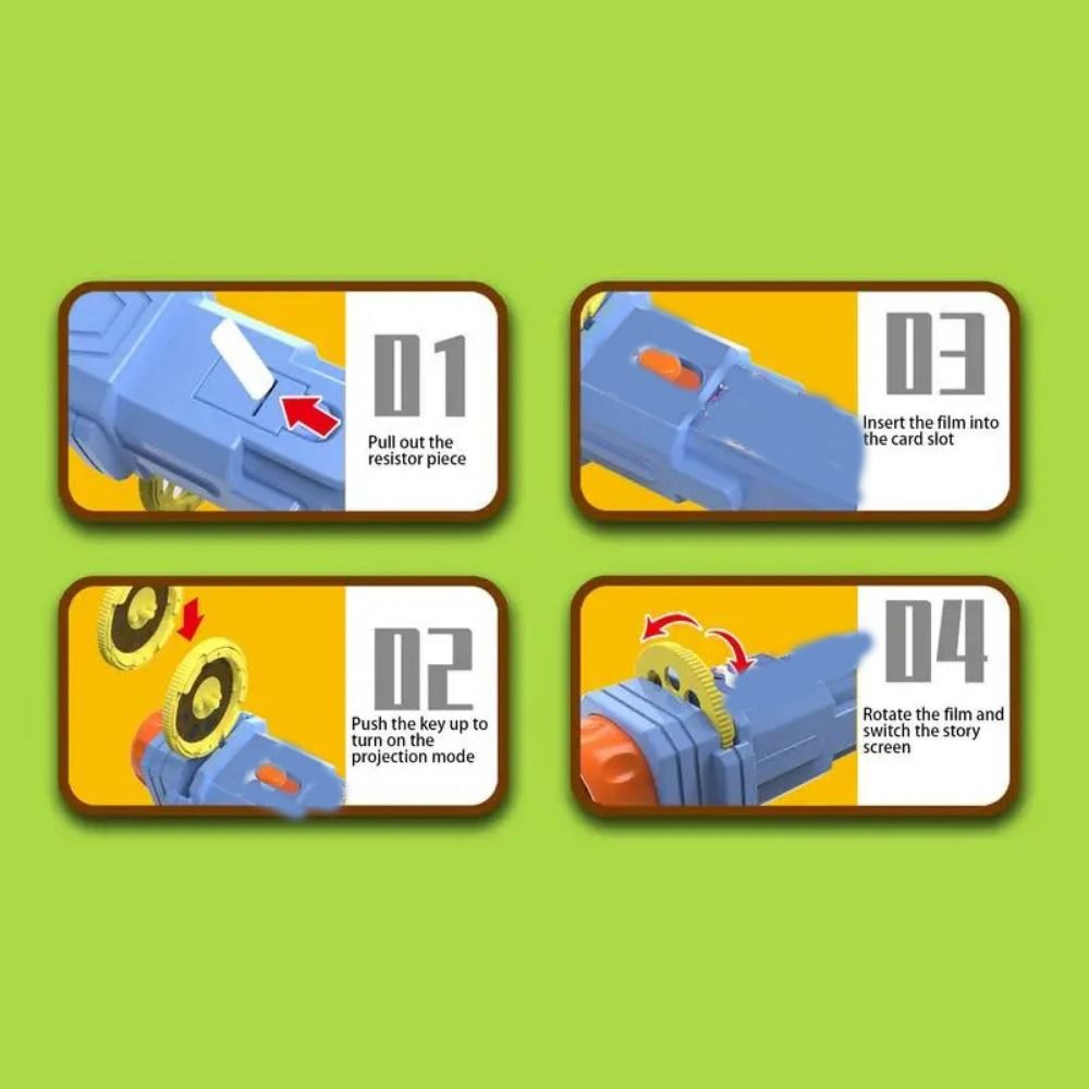 Cognition Baby Projector Torch 24 Patterns Children Luminous Toys  Before Bedtime