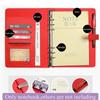 Refillable Card Organizer Ring Binder Leather Loose Leaf Daily Planner File Folder Notepad Notebook