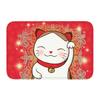 Custom Kawaii Maneki Neko Lucky Cat Doormat Non-Slip Entrance Bath Kitchen Floor Door Mat Japanese Geisha Art Garden Carpet Rug