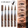 Квадратная кисть Wild Liquid Eyebrow Pen Натуральная водостойкая стойкая 4D ручка для татуажа бровей, похожая на волоски Жидкая бровь Корейский макияж