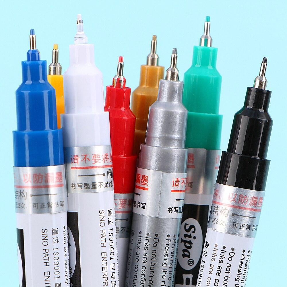 1 Pcs Metallic Marker 8 Colors To Choose 0.7mm Extra Fine Point Paint Marker Non-toxic Permanent Marker Pen DIY Art Marker