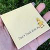 50 Sheets Quacky Cartoon Duck Notepad - Square Shaped Paper Sticky Notes For To-Do Lists And Reminders, Novelty Stationery Back To School