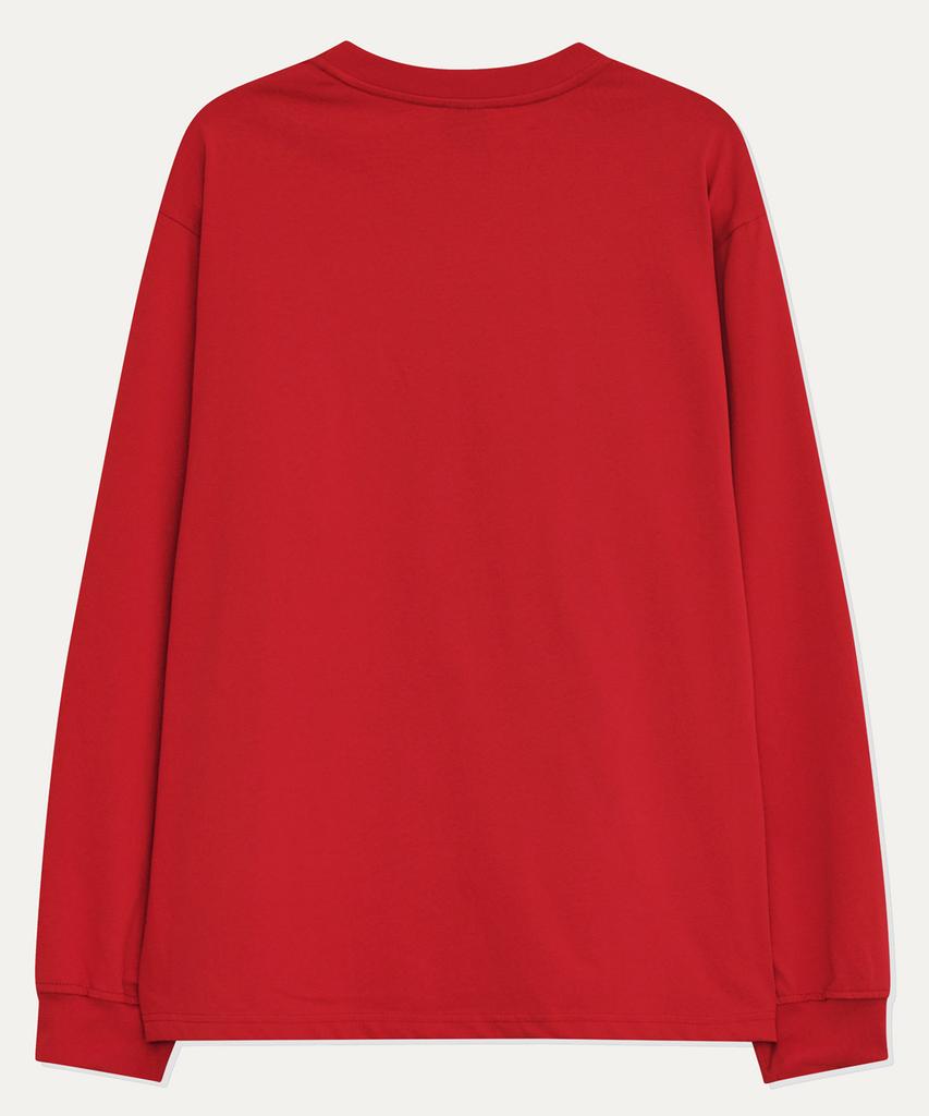 MAYOL Logo Basic Long Sleeve T-Shirt_Red