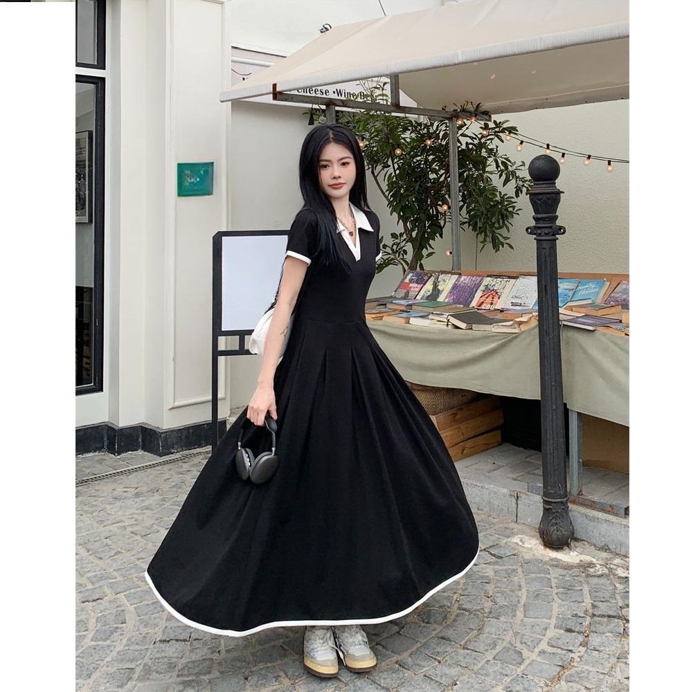 Платье большого размера для полных женщин, тип фигуры "груша", лето, повседневное, в стиле ретро, скрывающее живот и стройнящее длинное платье