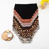 Европа Бесшовные Леопардовые Тонги из Ледяного Шелка Женские Большого Размера Средней Посадки - Сексуальные и Удобные