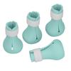 Silicone AntiScratch Cat Shoes Boots Cat Nail Cover Paw Protector for Bathing Shaving(Mint Green )