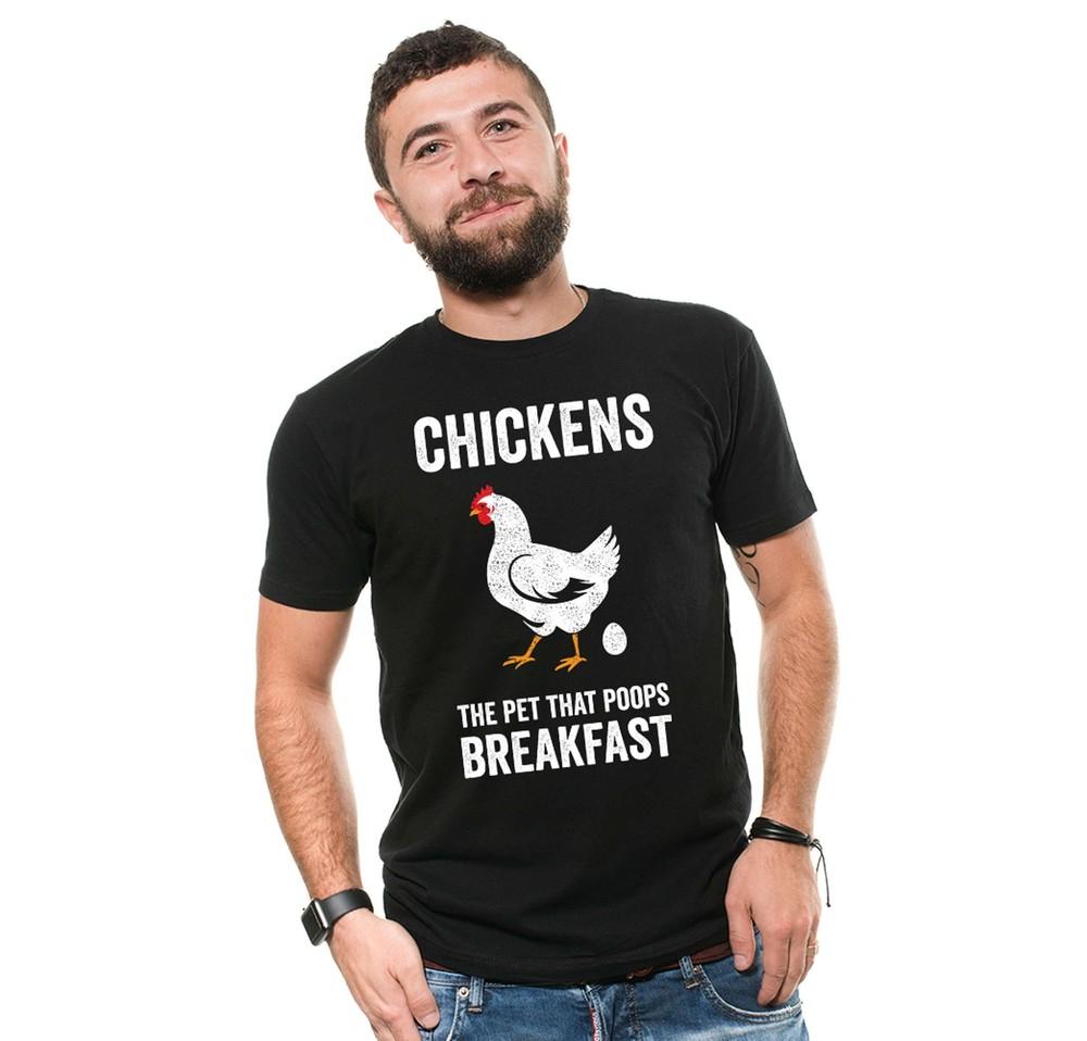 Chicken The Pet That Poops Breakfast Shirt Funny Chicken Tee Chicken Funny Shirt Unisex T-Shirt