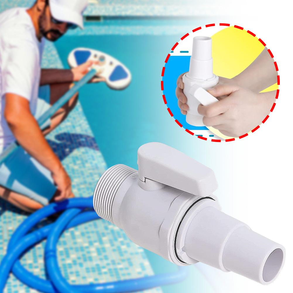 2-Way Ball Valve Float Valve 1.5 - 1.25in Water Flow Regulation Pool Valve Maximum 50 PSI Pressure Rating for Above Ground Pool