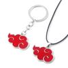 Japanese Anime Akatsuki Organization Red Cloud Metal Unisex Pendant Necklace