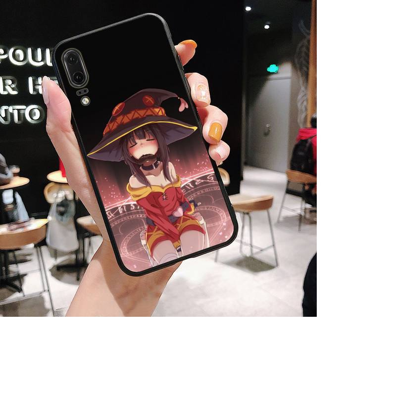 Чехол для телефона японского аниме Konosuba Megumin для Huawei P30 plus P8 lite P9 lite, чехол для Psmart P20 pro P10 lite