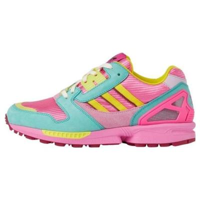 Оригинальные кроссовки ZX 8000 Fashion Lace-Up Durable Low-Top для женщин, розовые, зеленые, 722212-AAA9E-3942