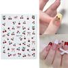 Colorful 3D Fruit Nail Decals Nails Art Decoration Cute Designs for Manicuring and DIY Nails Easy To Apply and Remove